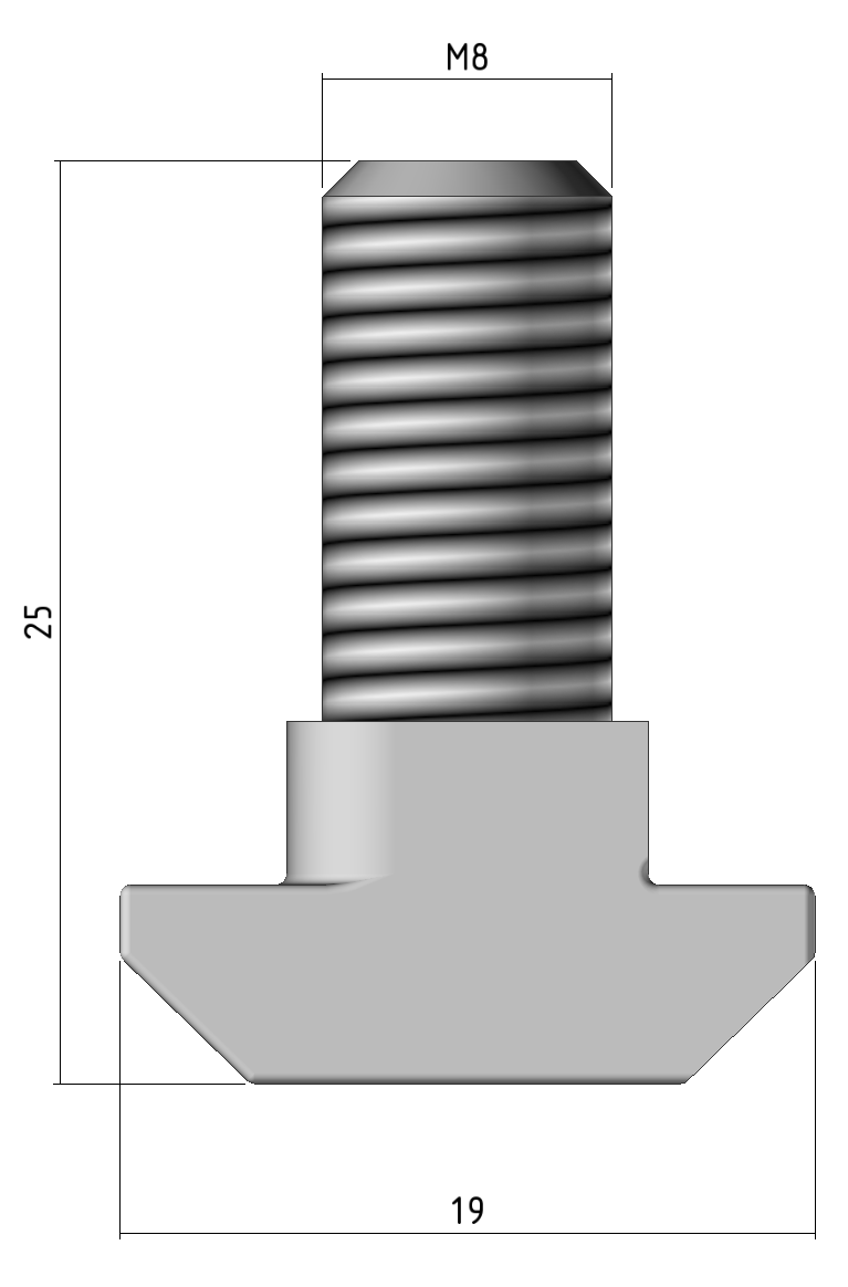 Vis marteau M8 - VMM8
