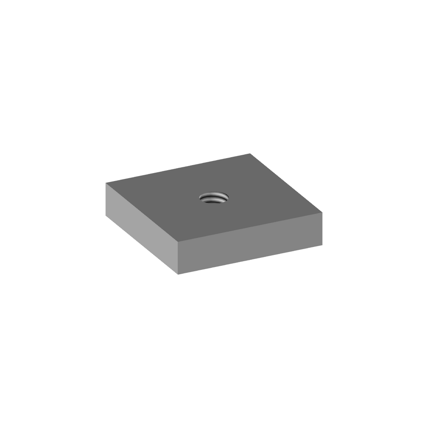 M4 square nut 18x18x4 - ECM4
