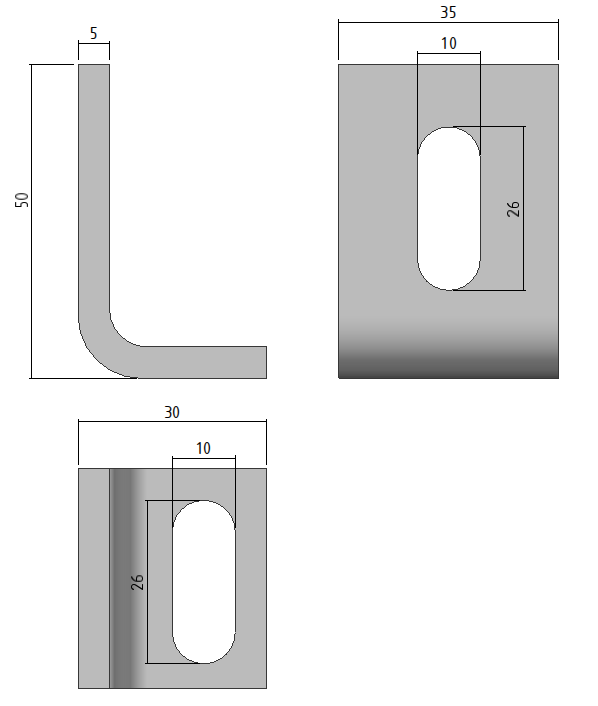 Bracket 50x30x35x5  - EDFS