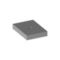 Ecrou rectangle M4 25x18x4 - ERM4